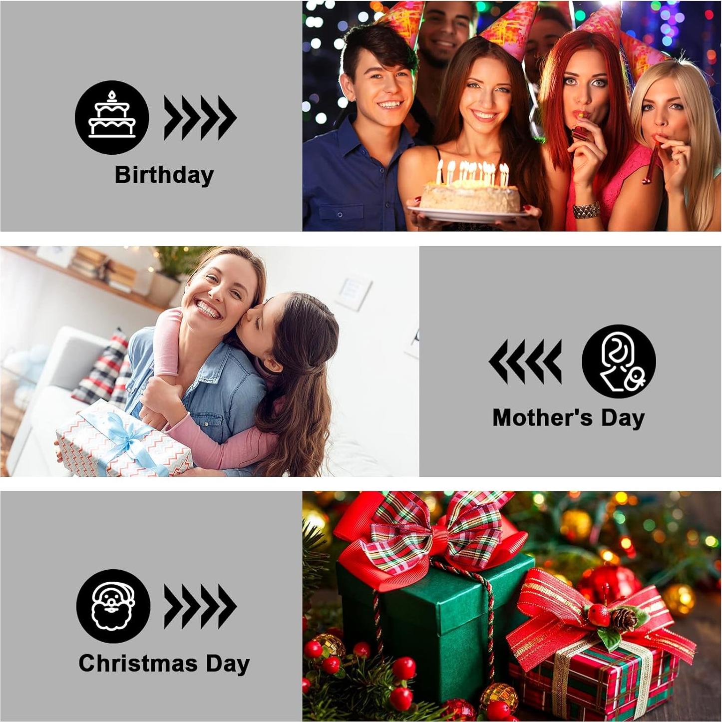 Bolsa de Maquillaje Pequeña UIXIZQ Impermeable Negra 24.1x5.1x12.7cm