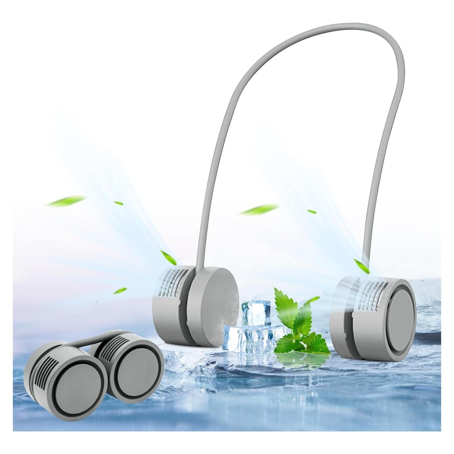 Ventilador de Cuello Plegable Genérico A1 USB 3 Velocidades Gris