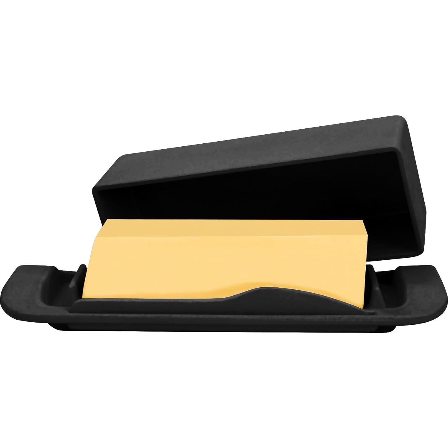 Plato de Mantequilla Ecoway con Tapa y Cuchillo - Negro