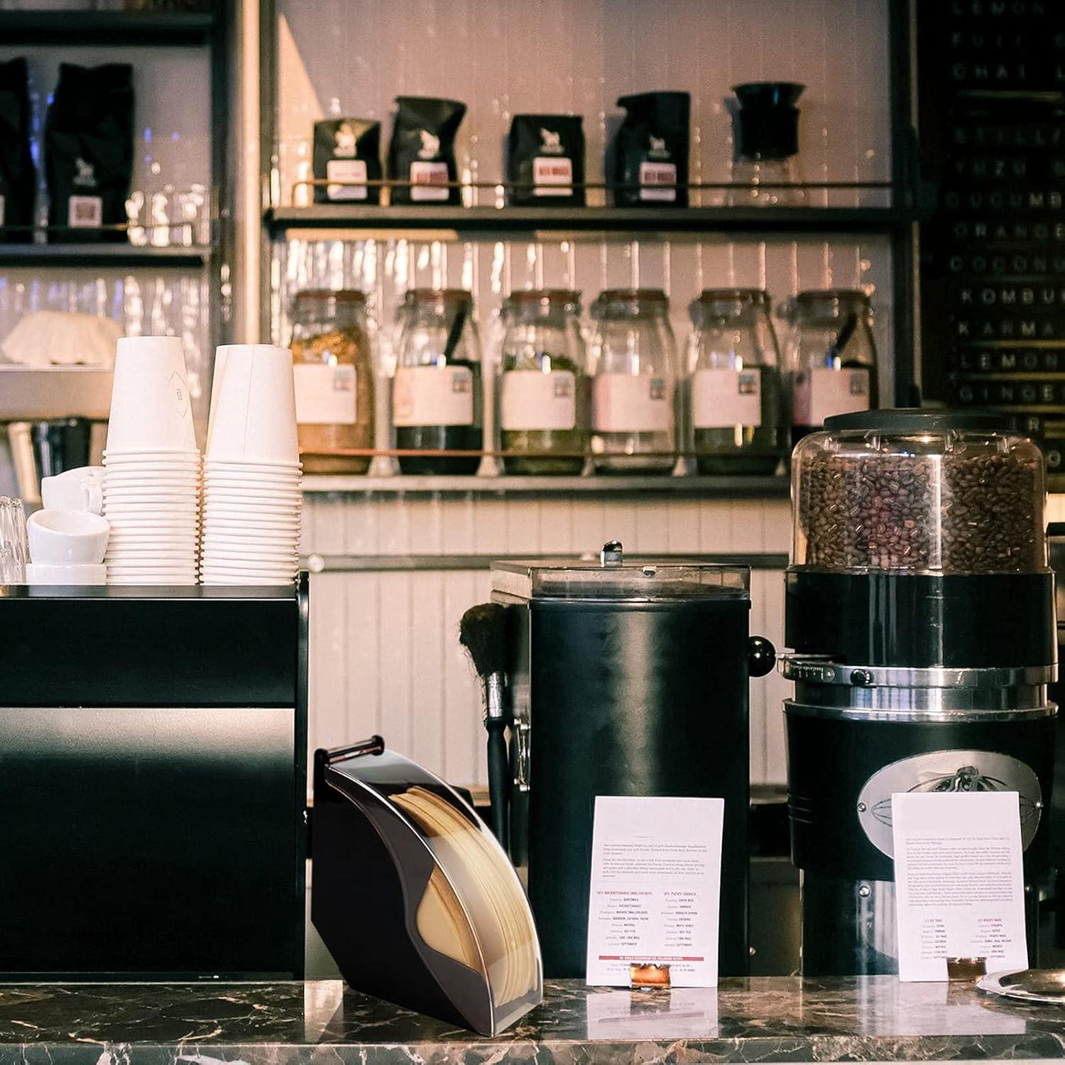 Soporte para Filtros de Café HOMEE, Capacidad 100 Pcs, Negro