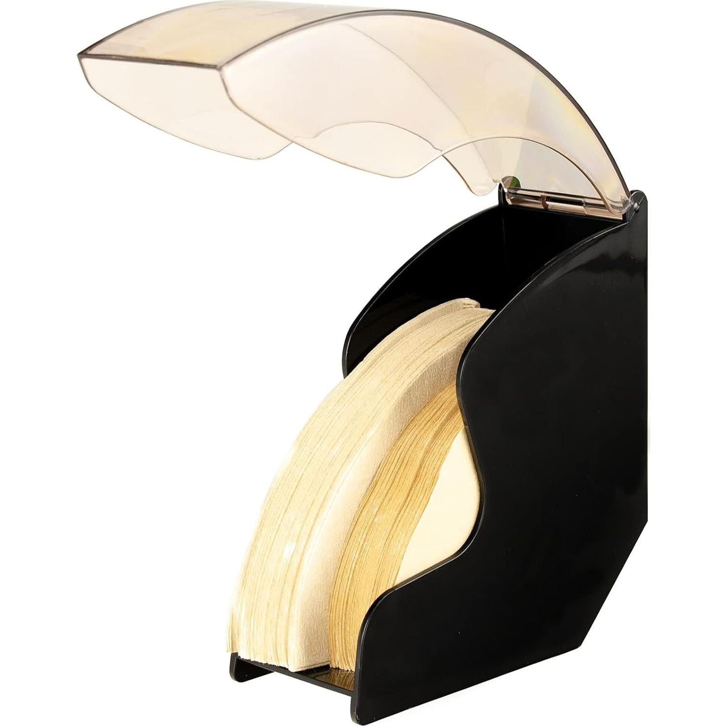 Soporte para Filtros de Café HOMEE, Capacidad 100 Pcs, Negro