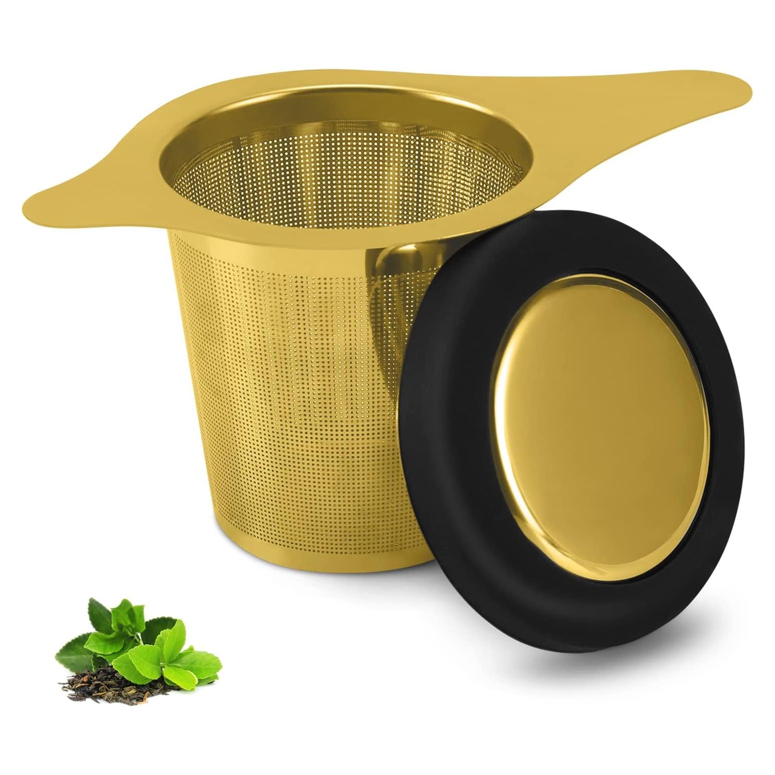 Infusor de Té Maqqet Acero Inoxidable con Filtro y Tapa