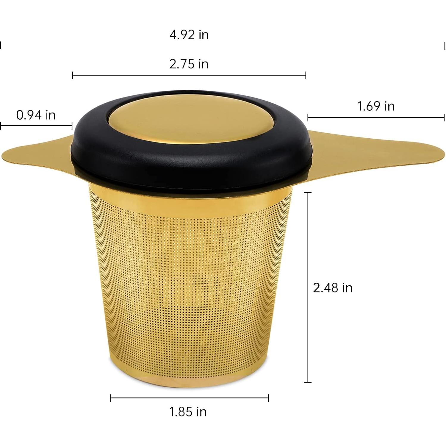 Infusor de Té Maqqet Acero Inoxidable con Filtro y Tapa