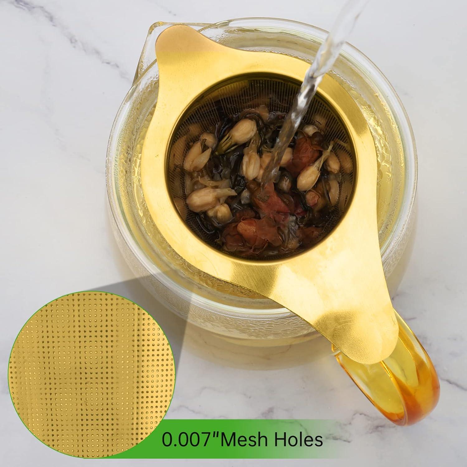 Infusor de Té Maqqet Acero Inoxidable con Filtro y Tapa