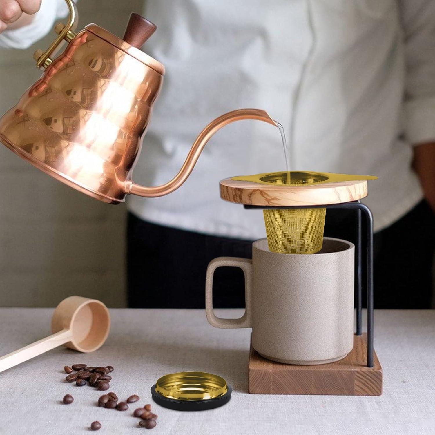 Infusor de Té Maqqet Acero Inoxidable con Filtro y Tapa