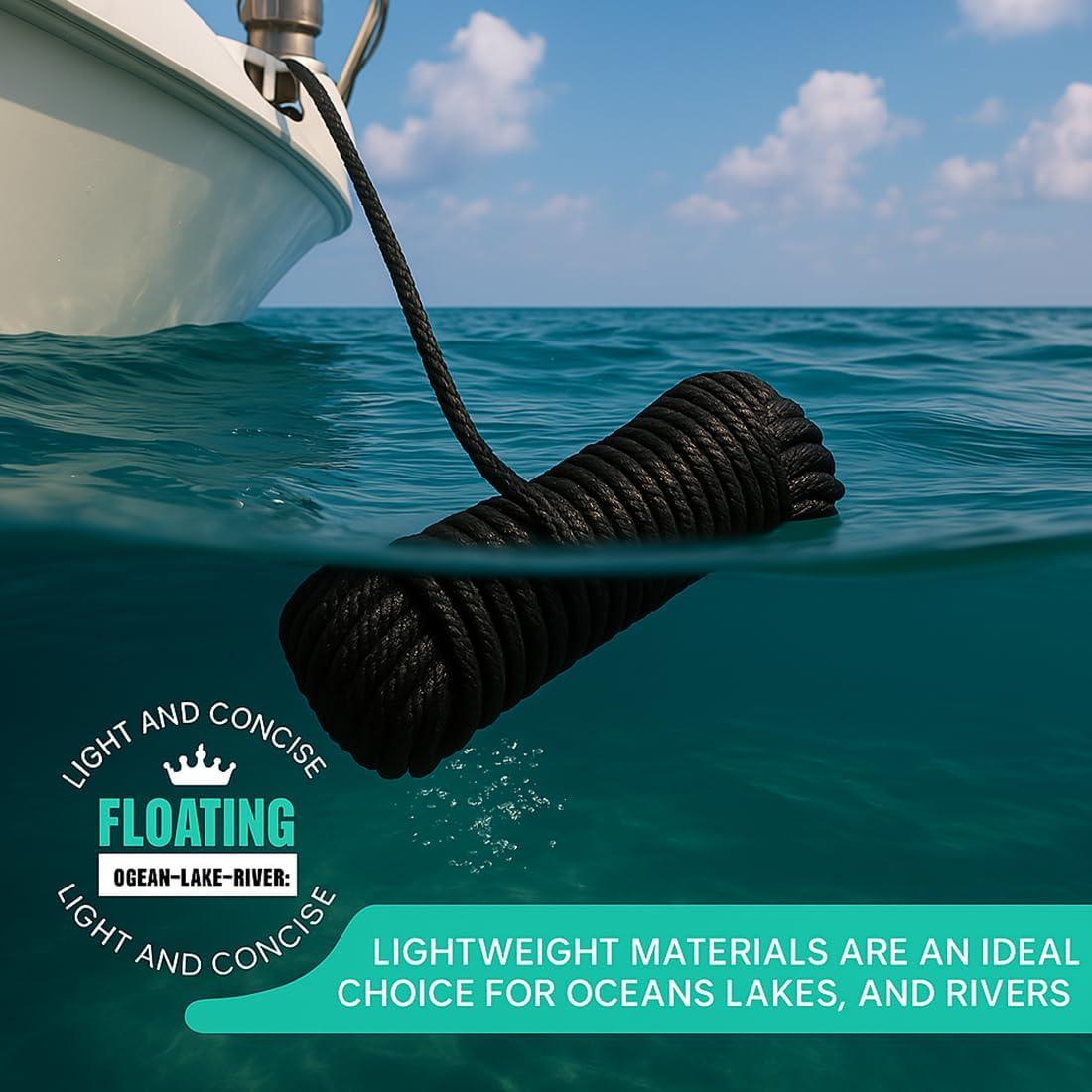 Cuerda de Nylon y Polipropileno 12.3 m PH PerkHomy Negra