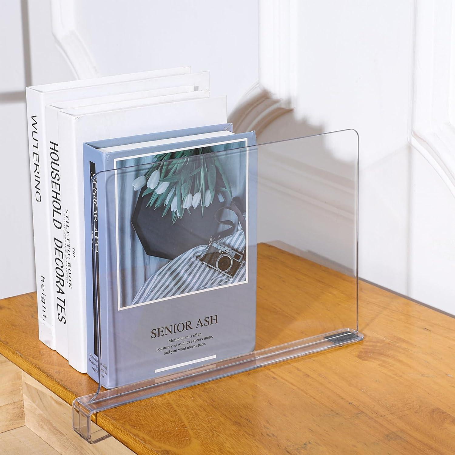 Divisores de Estante Acrílico SuoXing 4 Piezas 20.32 cm