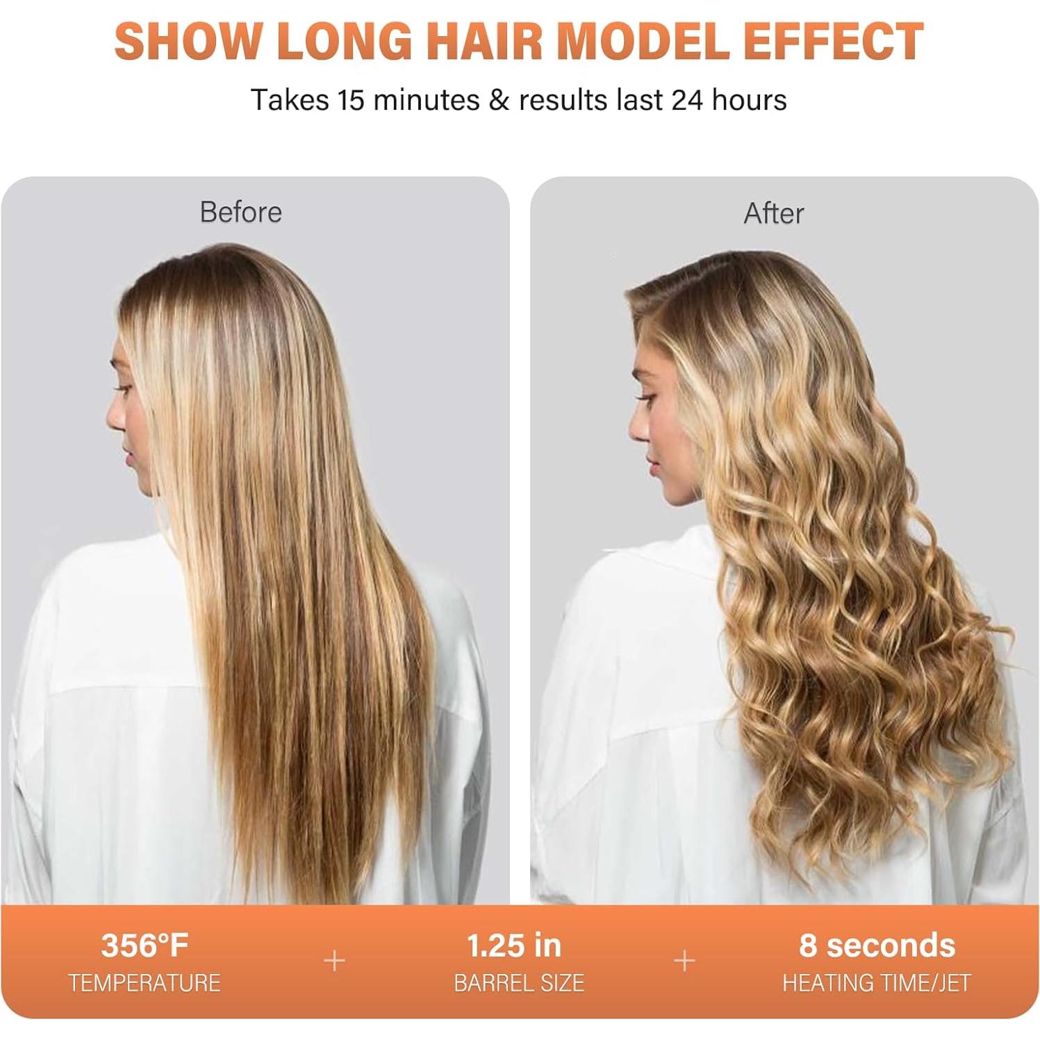 Rizador de Cabello 5 en 1 Janelove Cerámica Temperatura Ajustable