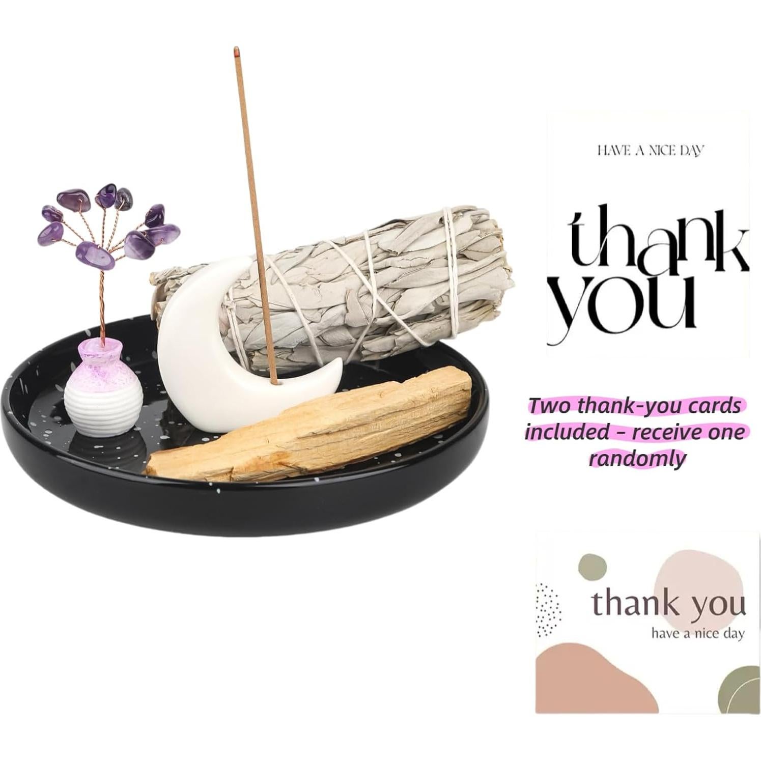 Soporte de Incienso Cerámica NUOLUTH Media Luna 13 cm