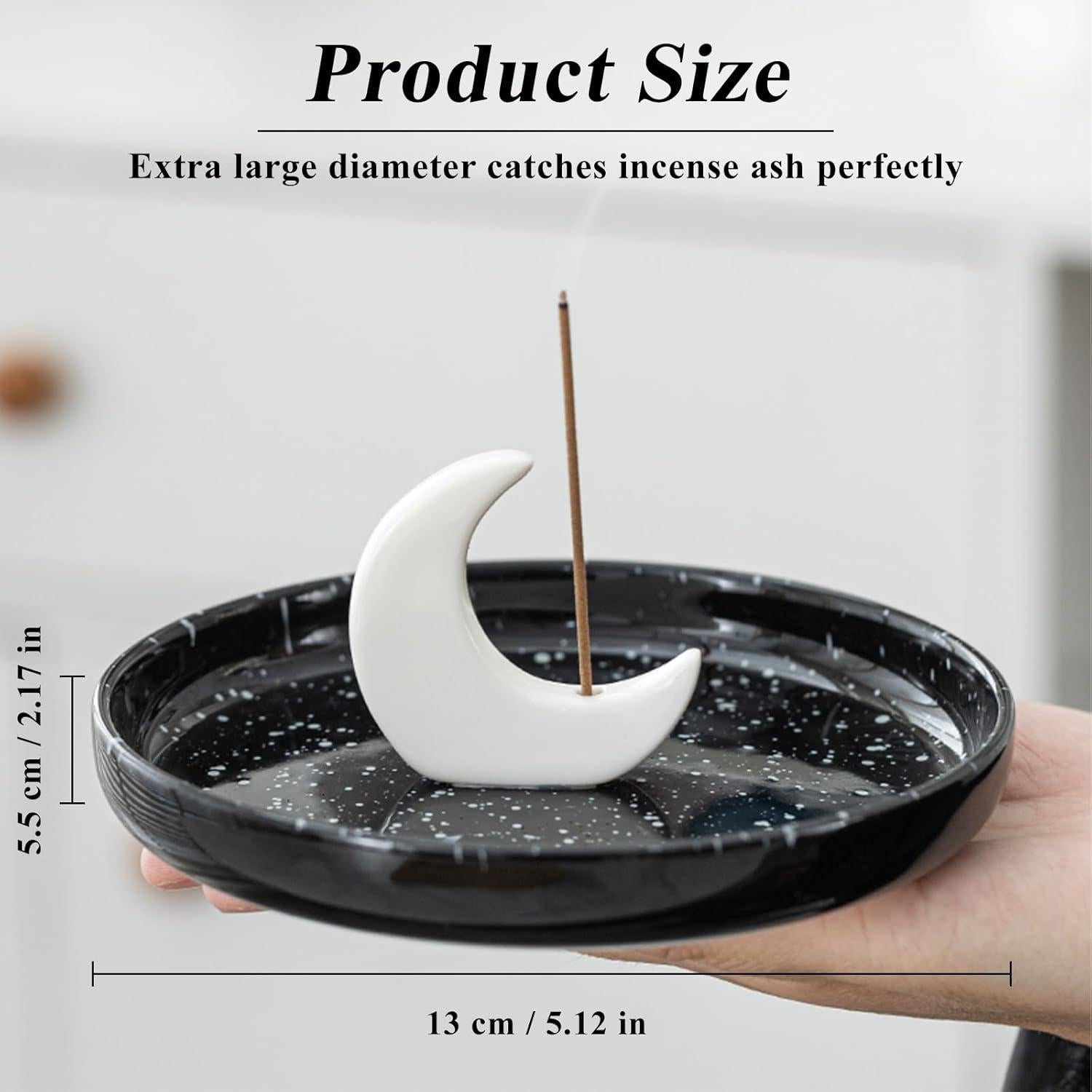 Soporte de Incienso Cerámica NUOLUTH Media Luna 13 cm