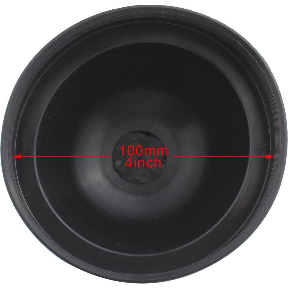 Cubiertas de Sello de Goma TOMALL 100mm a Prueba de Polvo - 2 Piezas