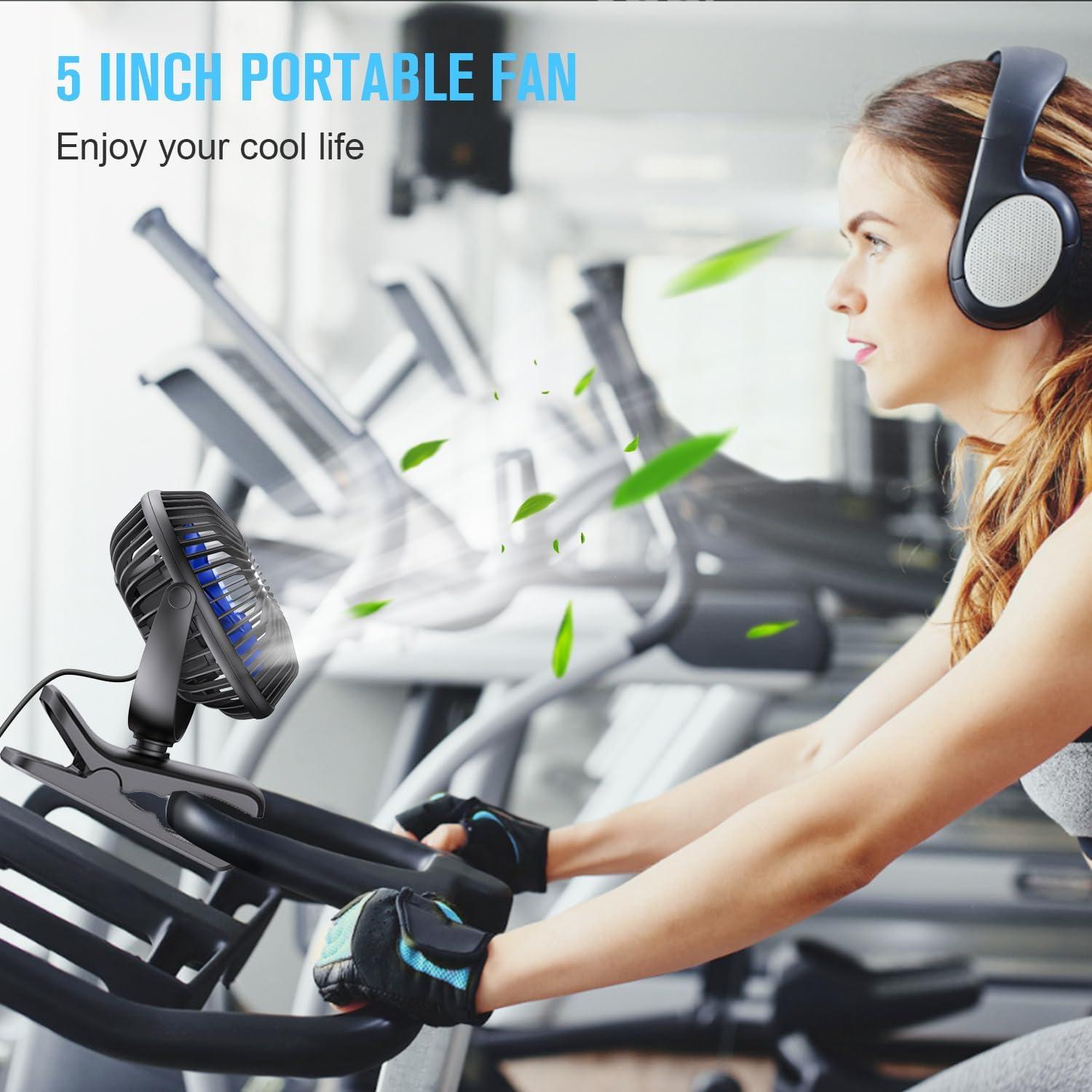 Ventilador Clip USB BESKAR ZLS-E300 3 Velocidades Silencioso