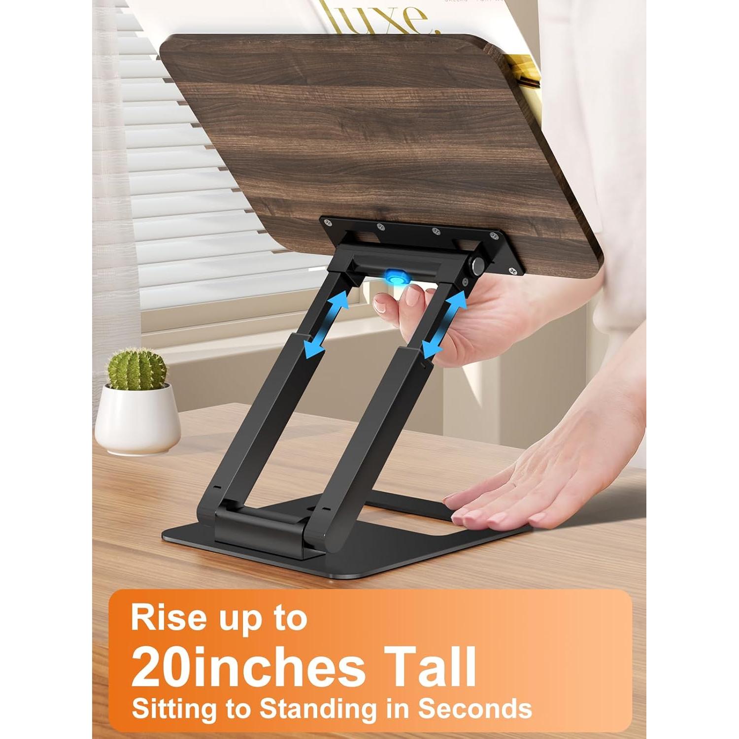 Soporte Telescópico para Libros Tounee - Ajustable 50.8 cm Negro