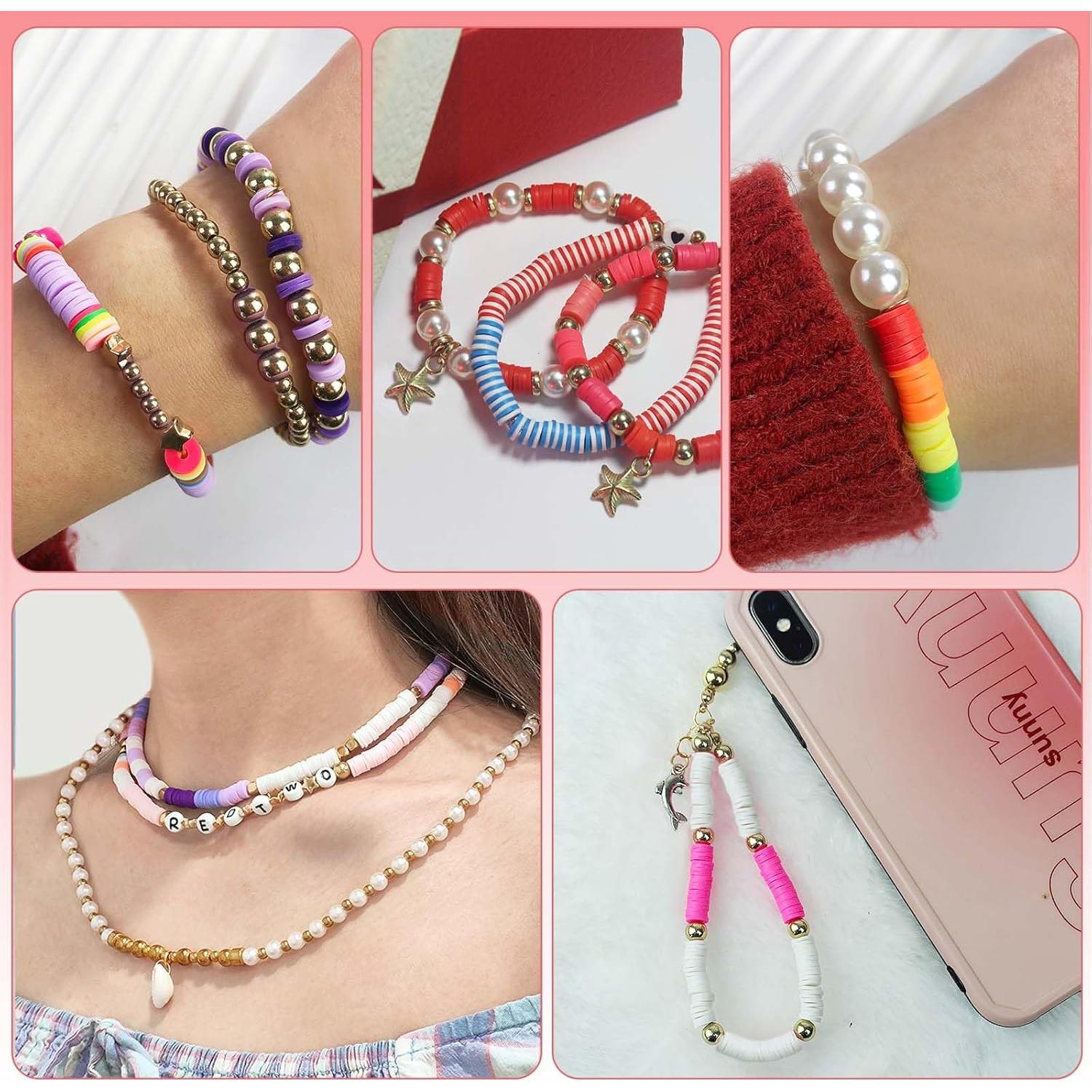 Kit de Fabricación de Pulseras Redtwo - 16000 Piezas de Perlas de Arcilla