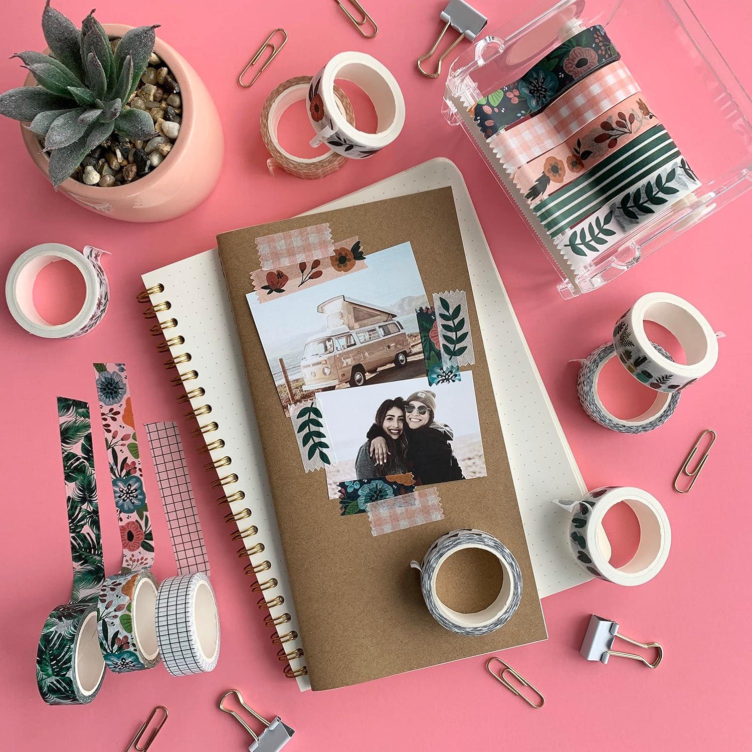 Conjunto de Cinta Washi ZYNSHE 16 Rollos 15 mm Decorativa