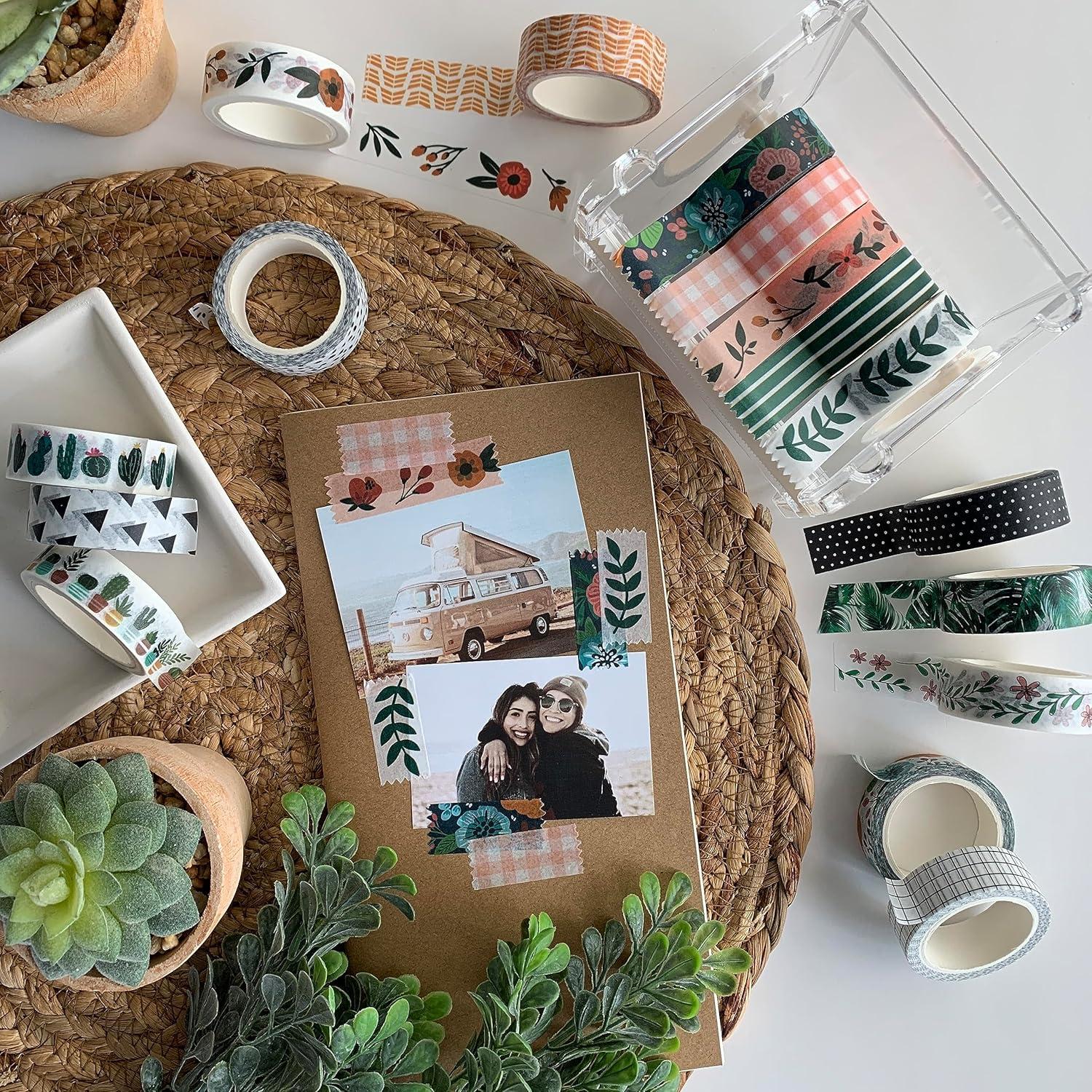 Conjunto de Cinta Washi ZYNSHE 16 Rollos 15 mm Decorativa