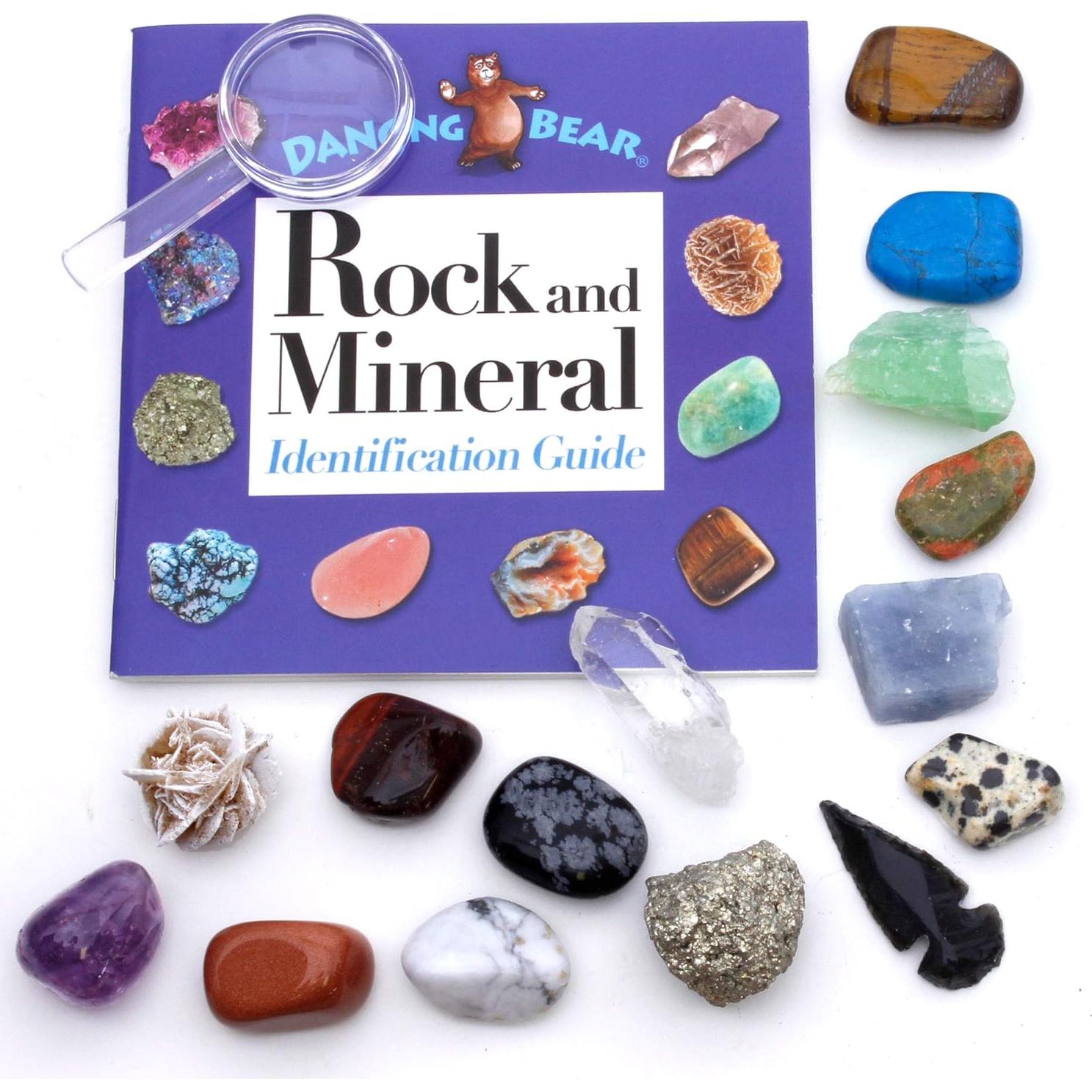 Colección de Rocas y Minerales Oso Danzante 15 Piezas