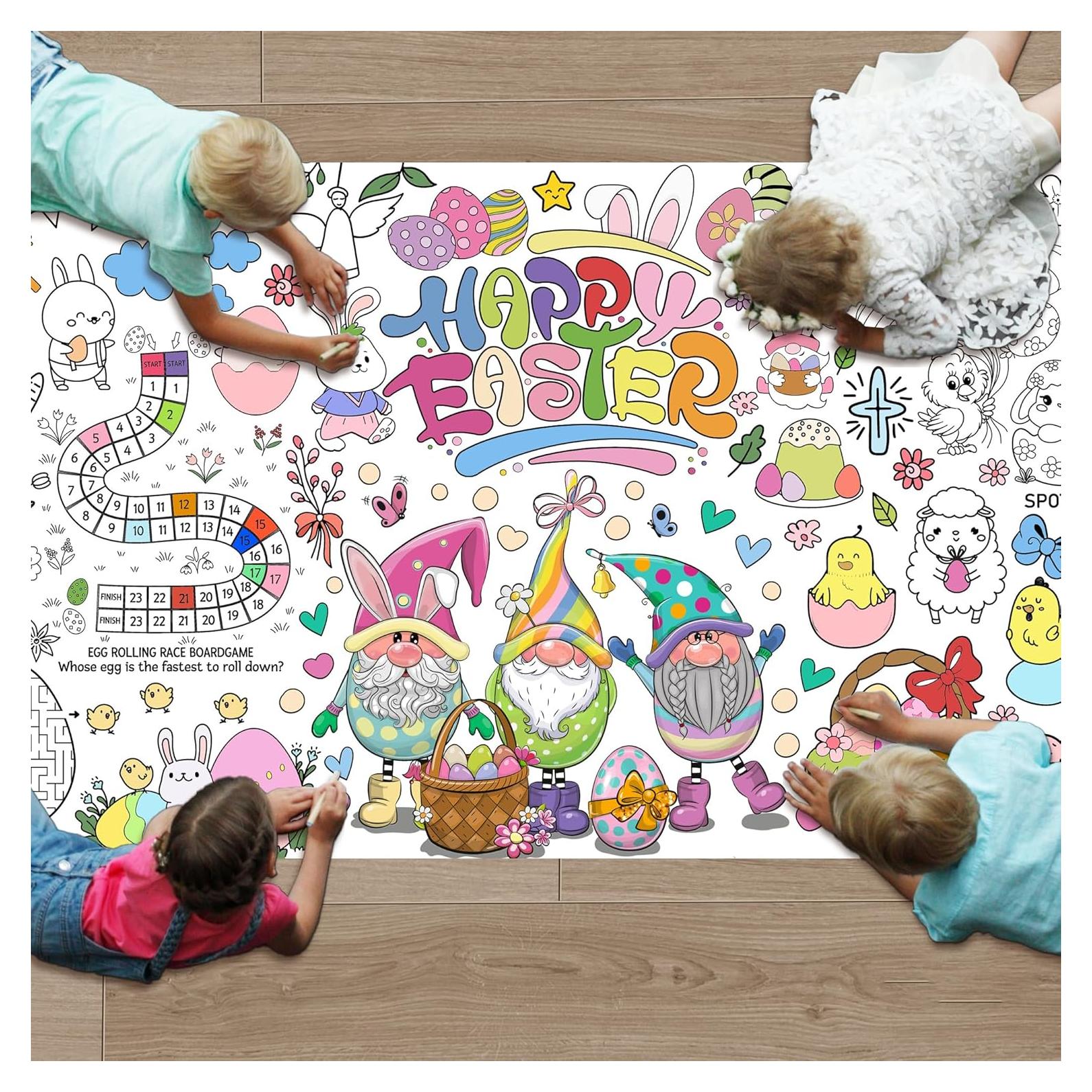 Mantel para Colorear de Pascua PURPLIZATION 76x183 cm Actividades