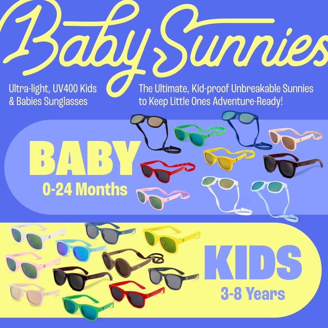 Gafas de sol polarizadas Baby Sunnies para niños 2-8 años UV400