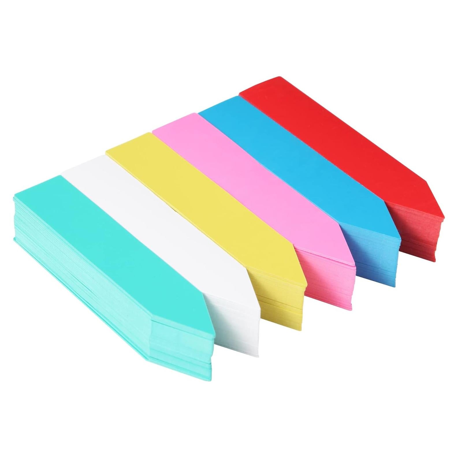 300 Etiquetas de Jardín Manmel Multicolor 10 x 2 cm Impermeables