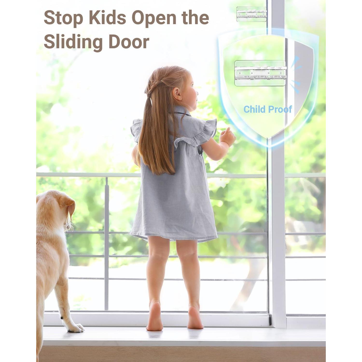 Cerradura de Puerta Deslizante WINONLY - 2 Paquete Seguridad Infantil