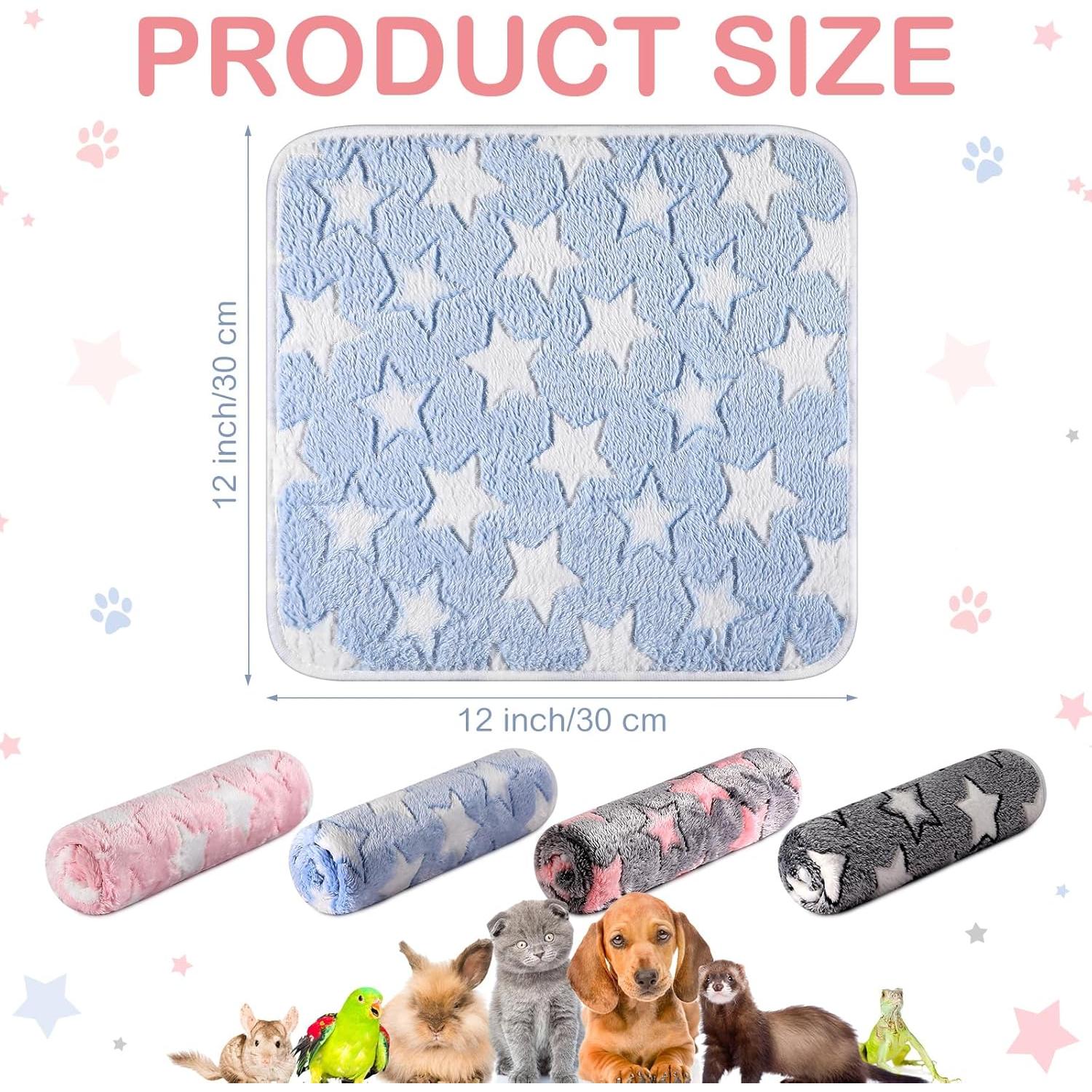 Forros de Cama para Cobayas Tudomro 8 Pcs 30x30 cm Estrella