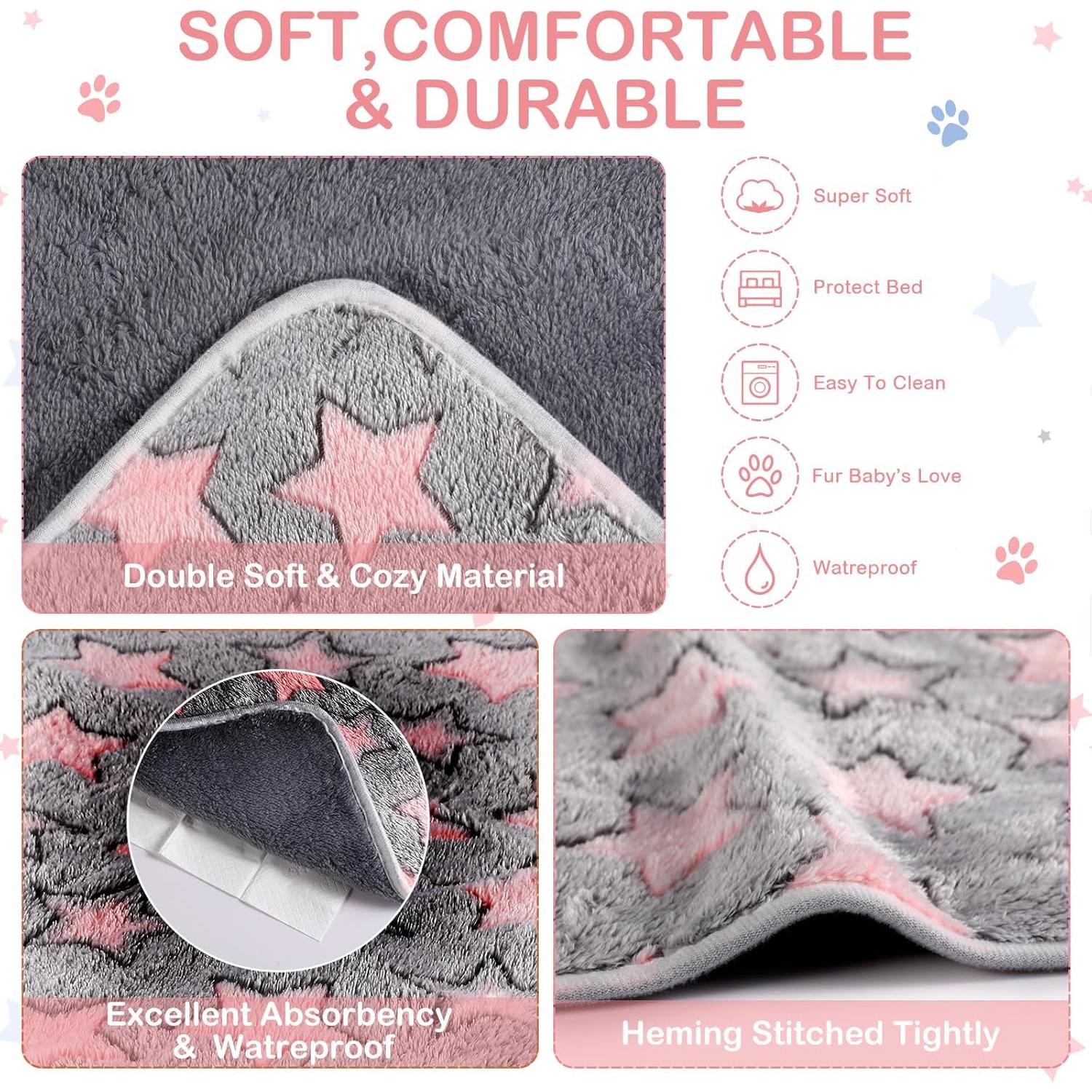 Forros de Cama para Cobayas Tudomro 8 Pcs 30x30 cm Estrella