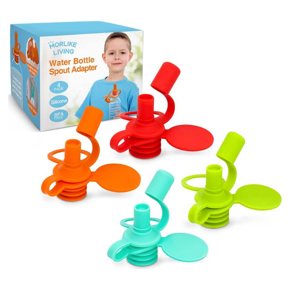 Adaptador de Boquilla de Silicona Morlike para Niños - Paquete de 4