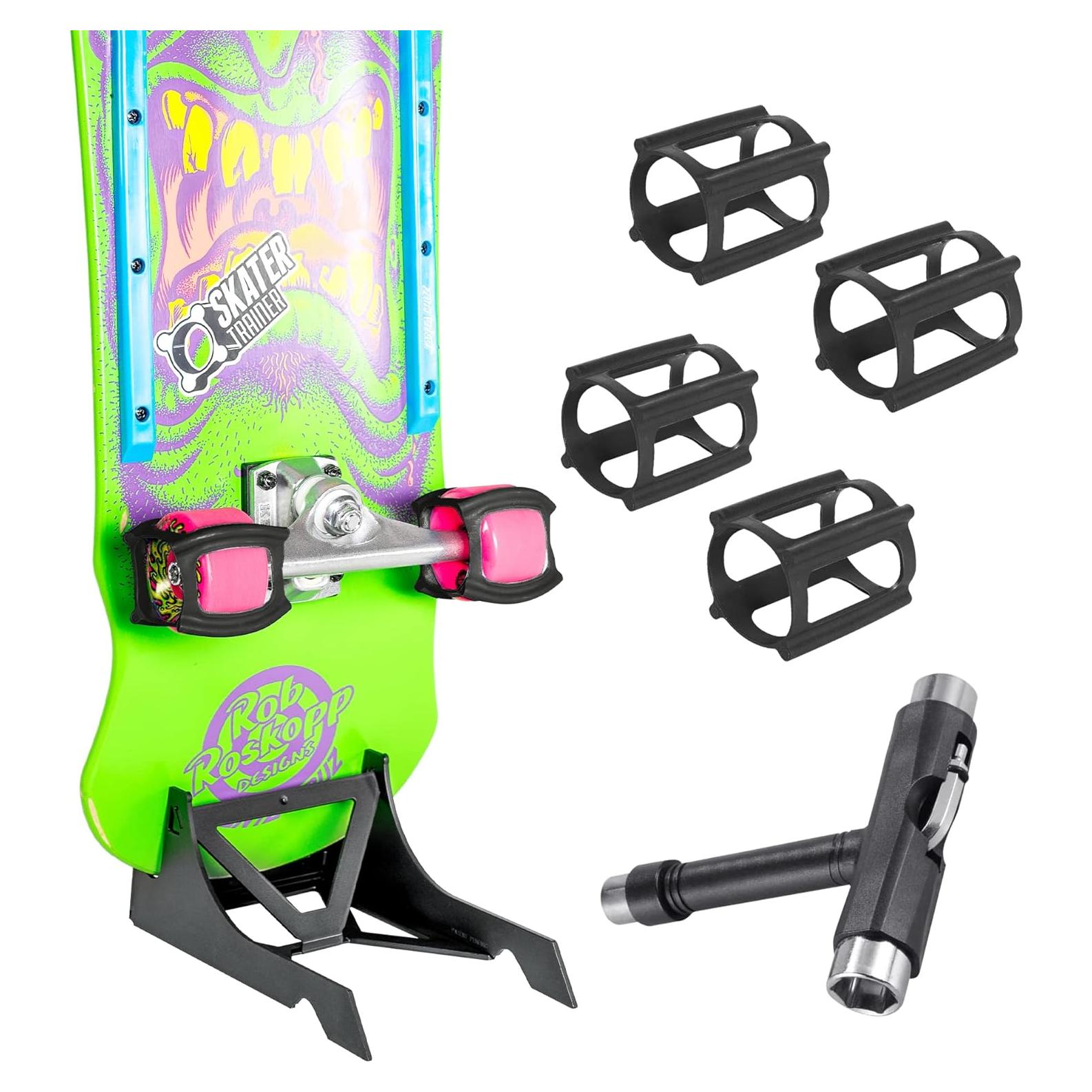 Kit de Accesorios para Skateboard SKATERTRAINER con Soporte y Herramienta