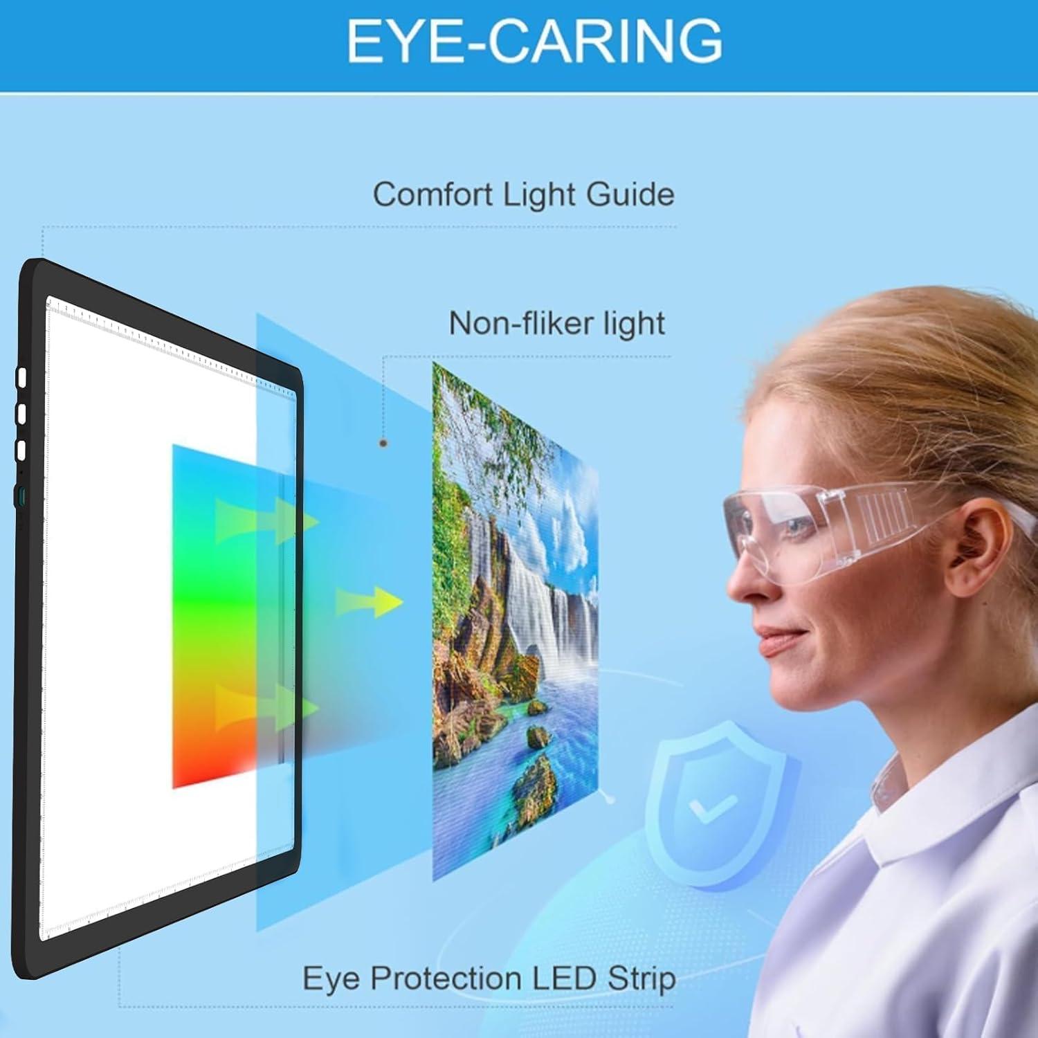 Tabla de Luz A3 KOBAIBAN con Brillo Ajustable y USB-C