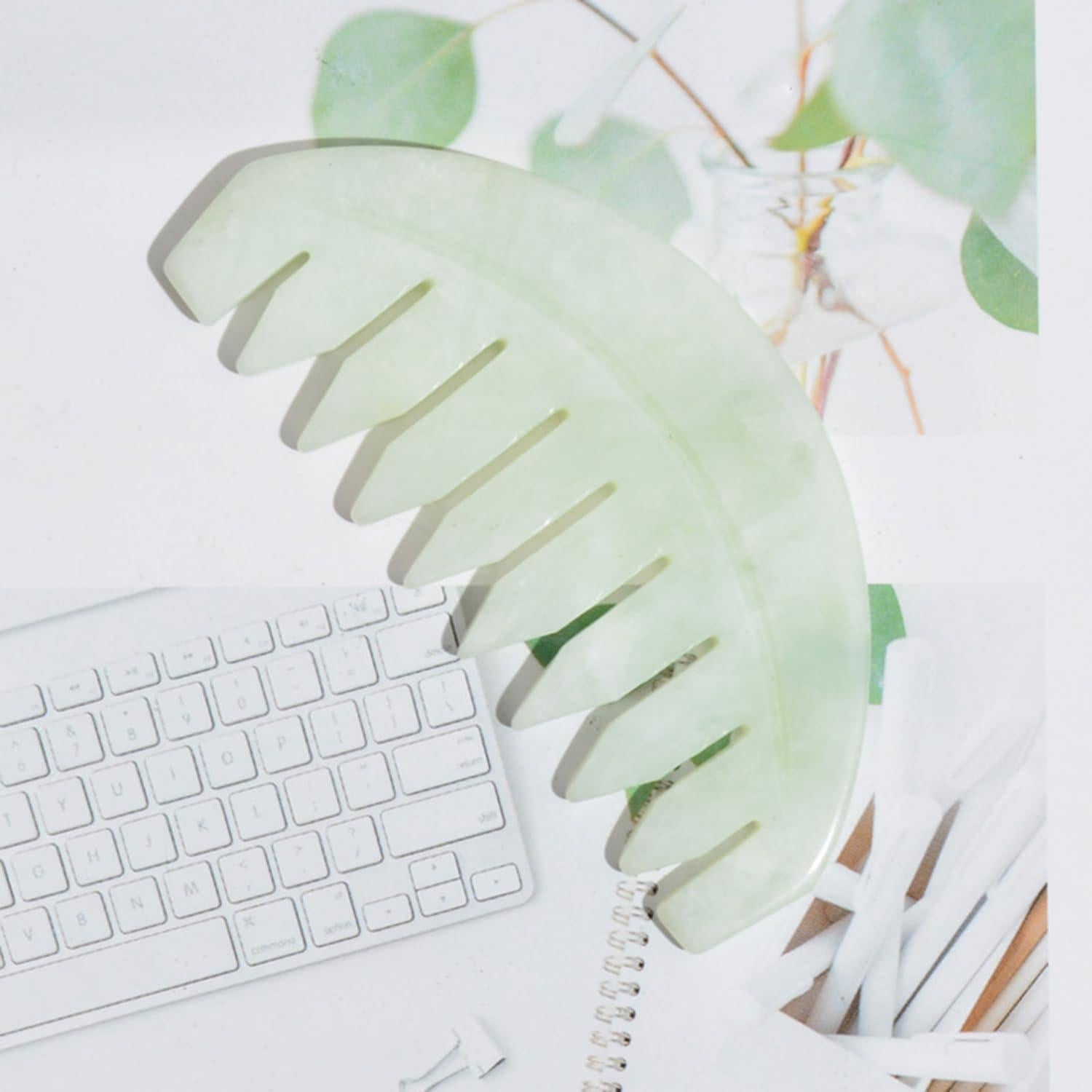 Masajeador de Cabeza de Jade Natural BoAn - 2 Pcs Multifuncional