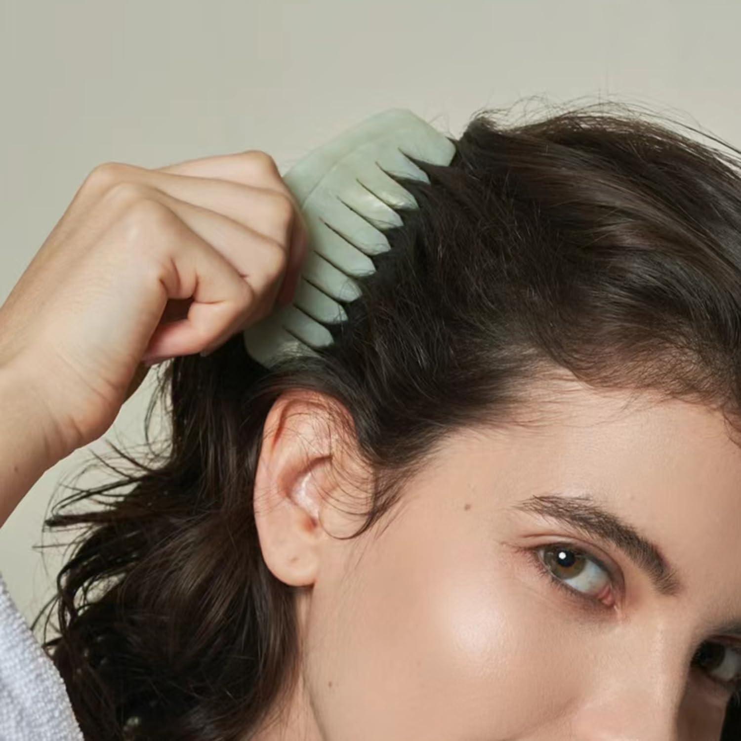 Masajeador de Cabeza de Jade Natural BoAn - 2 Pcs Multifuncional