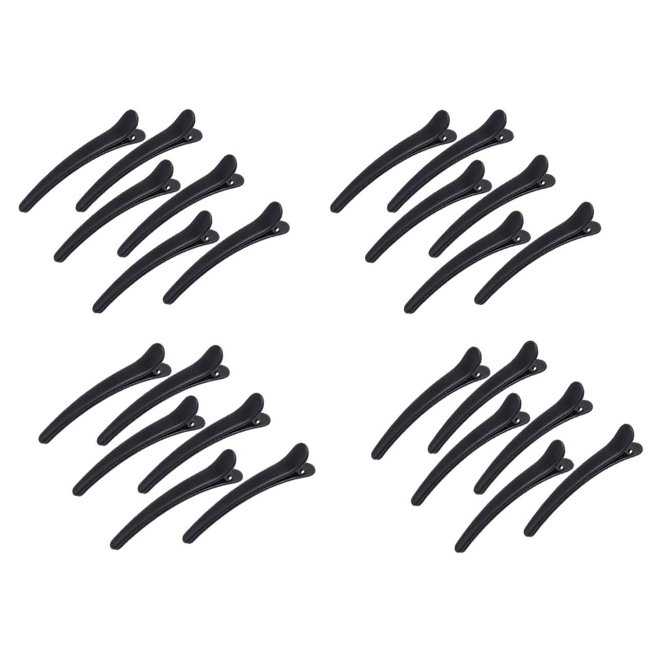 24 Clips de Cabello de Pato Negros Zhe Jiang para Estilizar