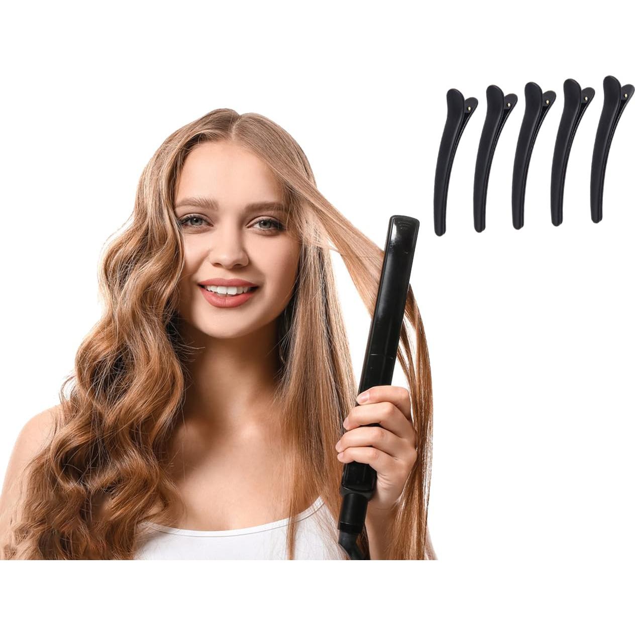 24 Clips de Cabello de Pato Negros Zhe Jiang para Estilizar