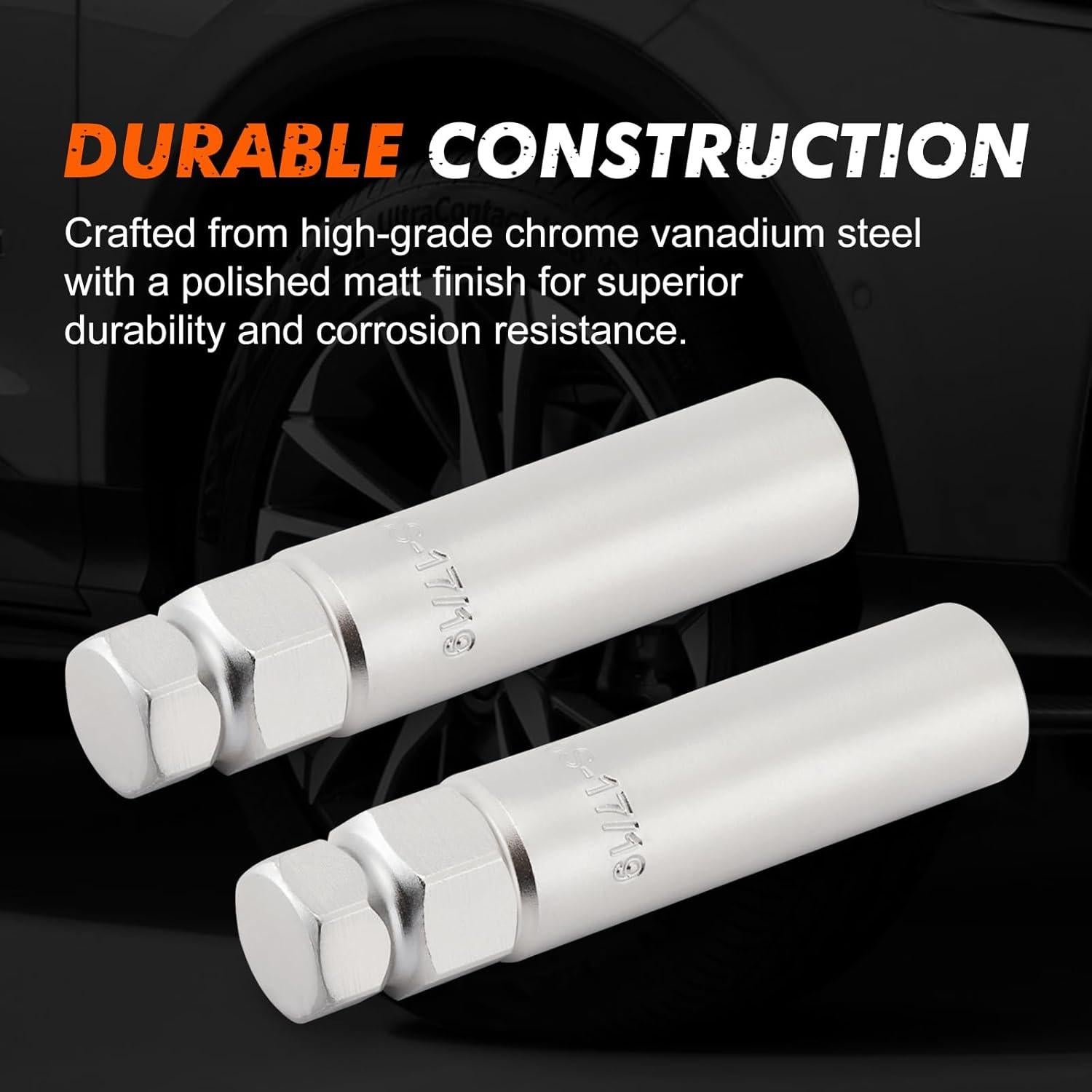 Juego de 2 Llaves de Tuerca CASOMAN 10 Estrías Acero CR-V