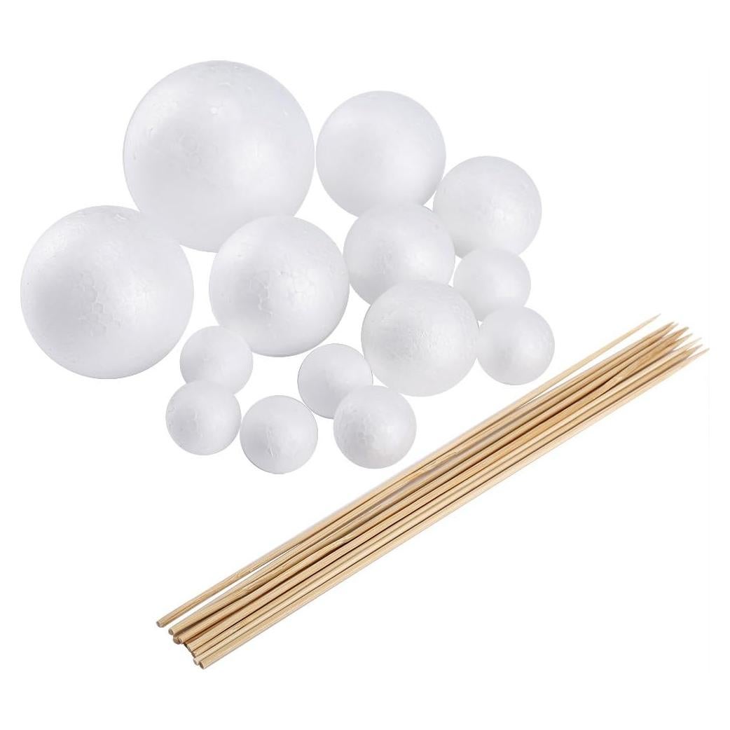 Kit de Modelo del Sistema Solar Pllieay 24 Piezas con Esferas y Palos