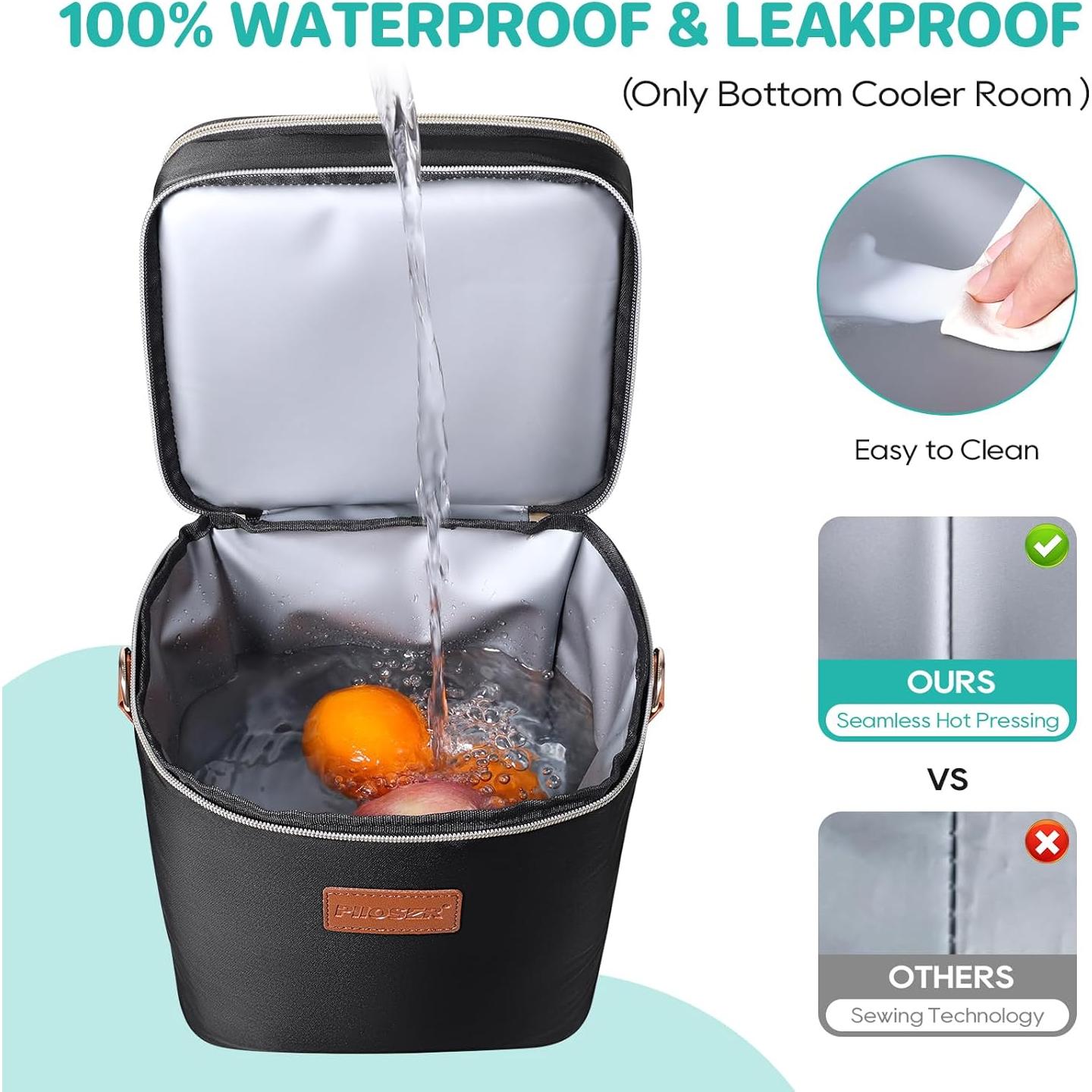 Bolsa de Enfriamiento PIIOSER para 6 Biberones 0.26L Negra