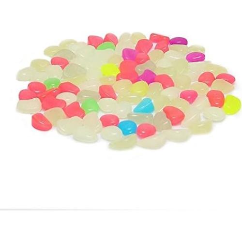 100 Piezas Piedras Brillantes en la Oscuridad para Jardín