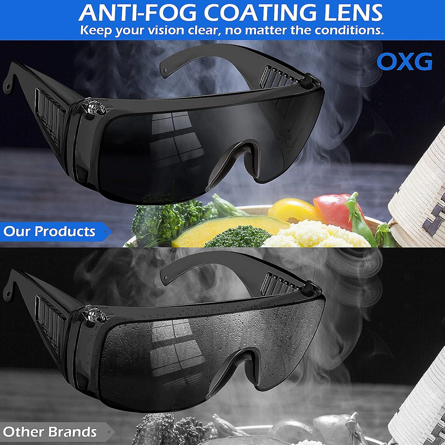 Gafas de Seguridad OXG Anti-Niebla 6 Paquetes ANSI Z87.1