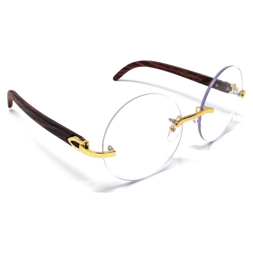 Gafas de Sol Aviador Dweebzilla Sin Montura con Lentes Transparentes