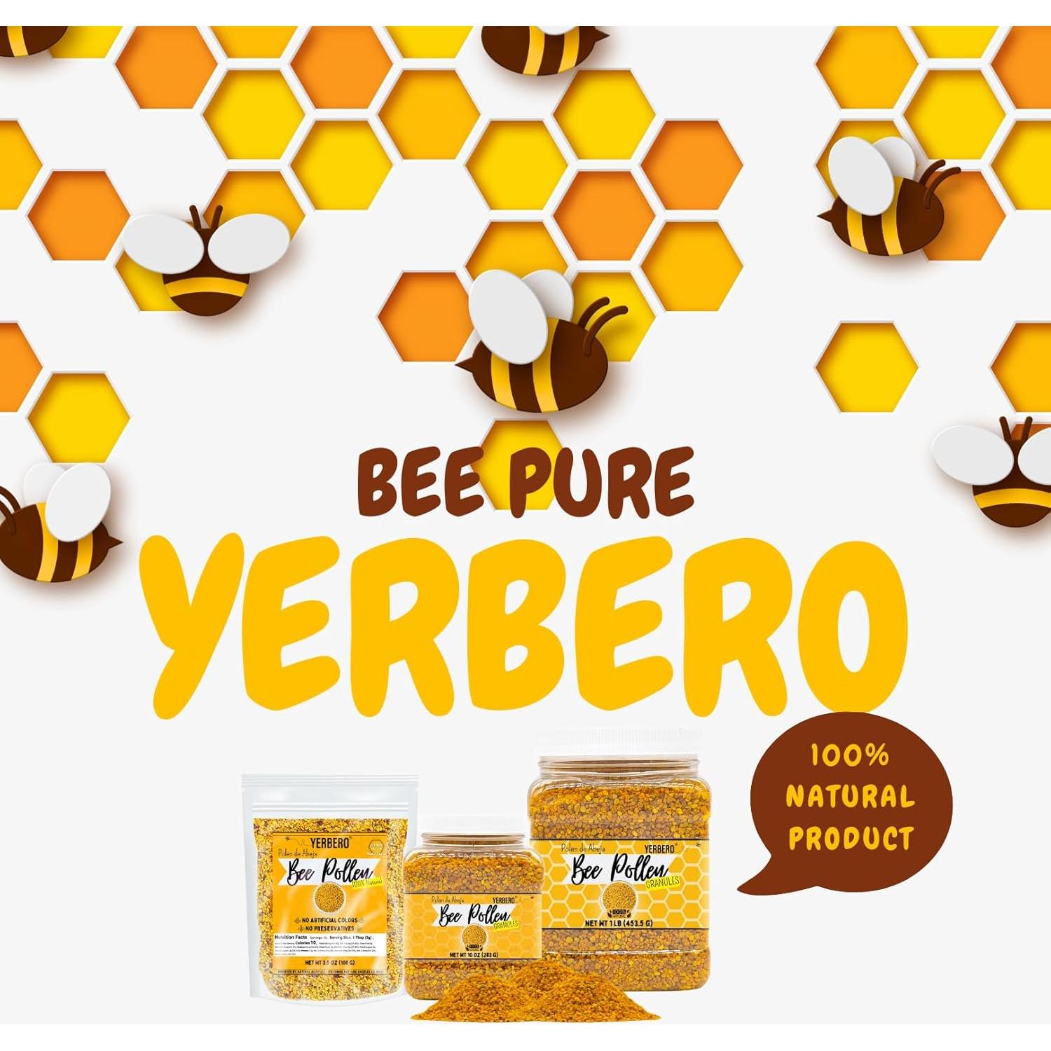 Polen de Abeja Yerbero 1Lb 100% Natural Puro Dulce