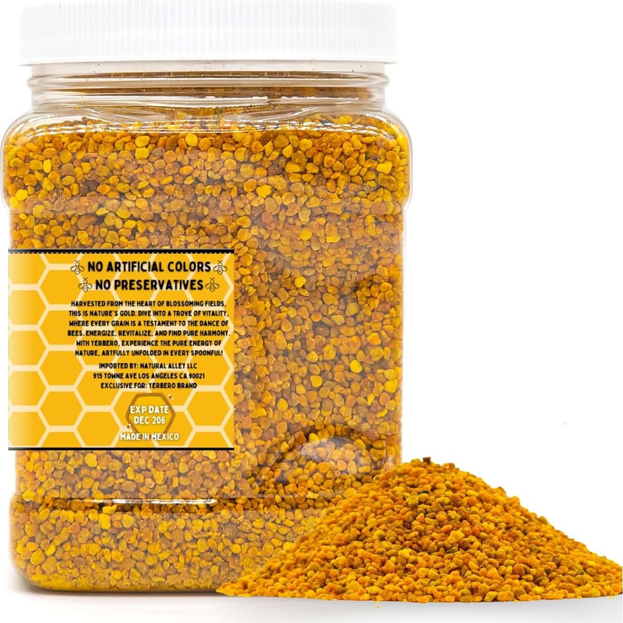 Polen de Abeja Yerbero 1Lb 100% Natural Puro Dulce