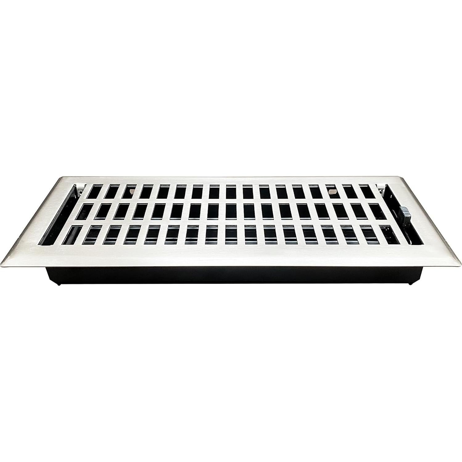 Cubierta de Ventilación de Piso Tiara 10.16x30.48 cm Níquel