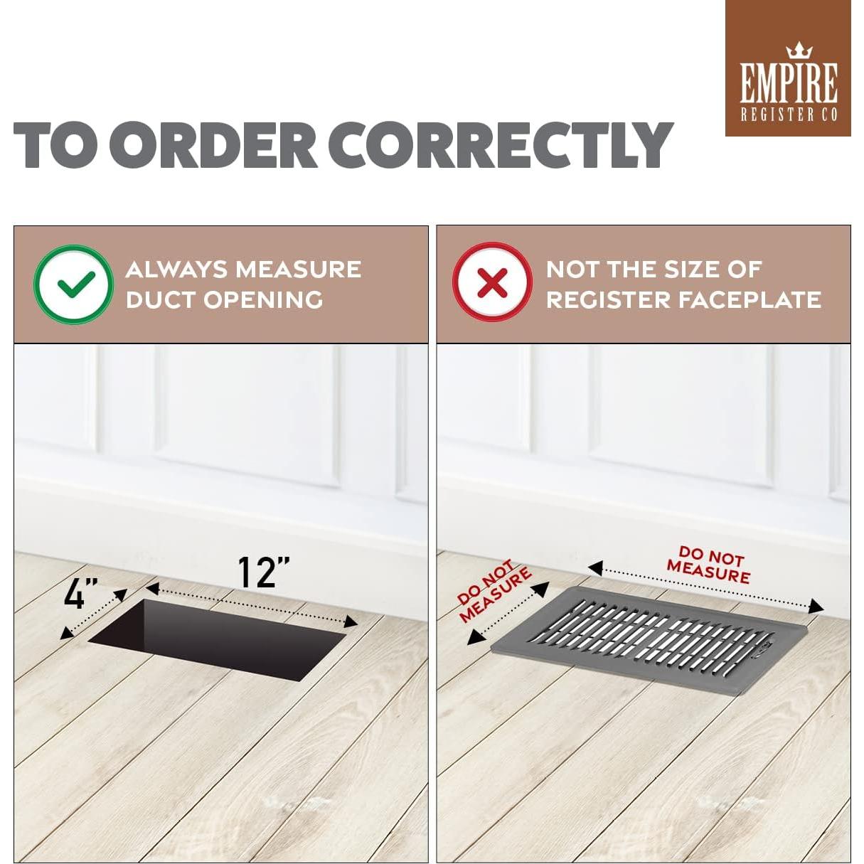 Cubierta de Ventilación de Piso Tiara 10.16x30.48 cm Níquel