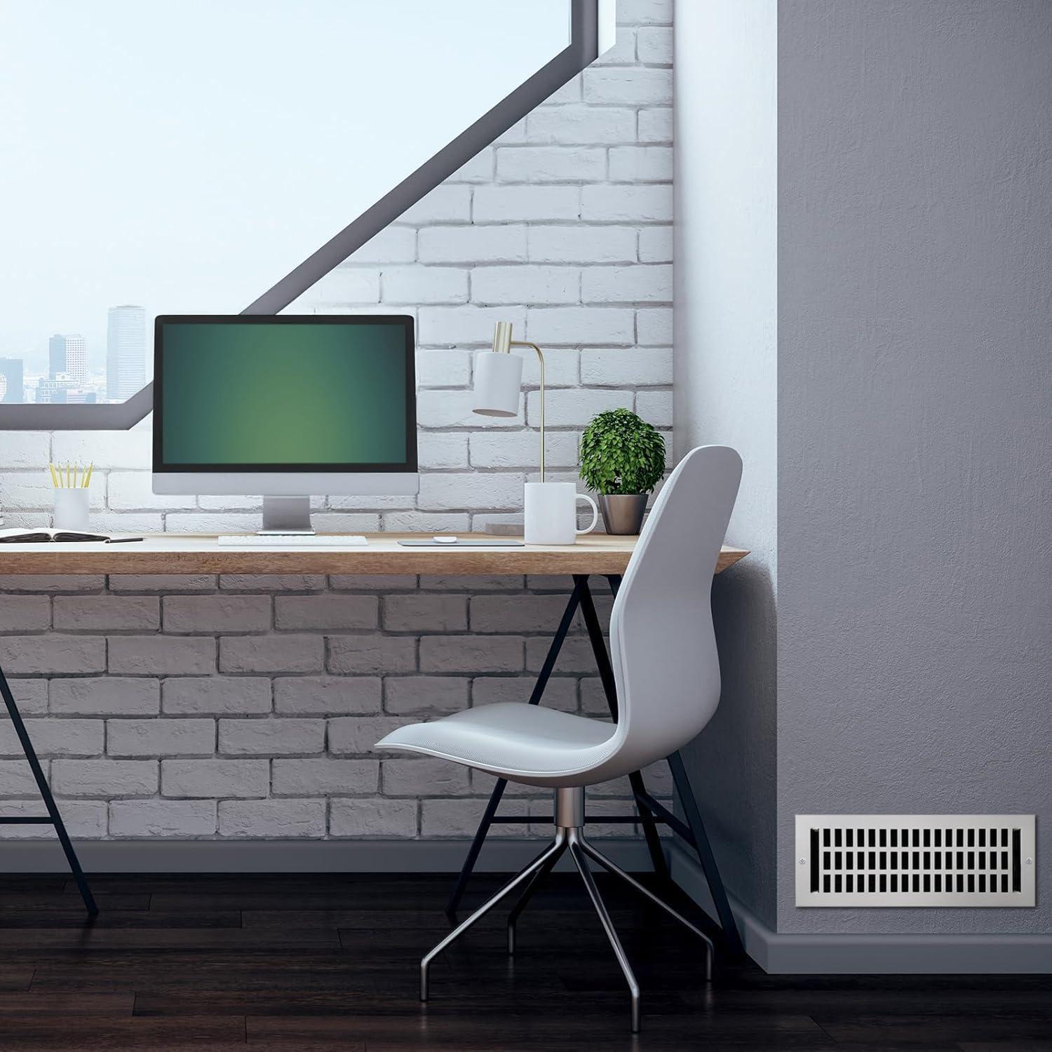 Cubierta de Ventilación de Techo y Pared Tiara 10x30 cm Blanco