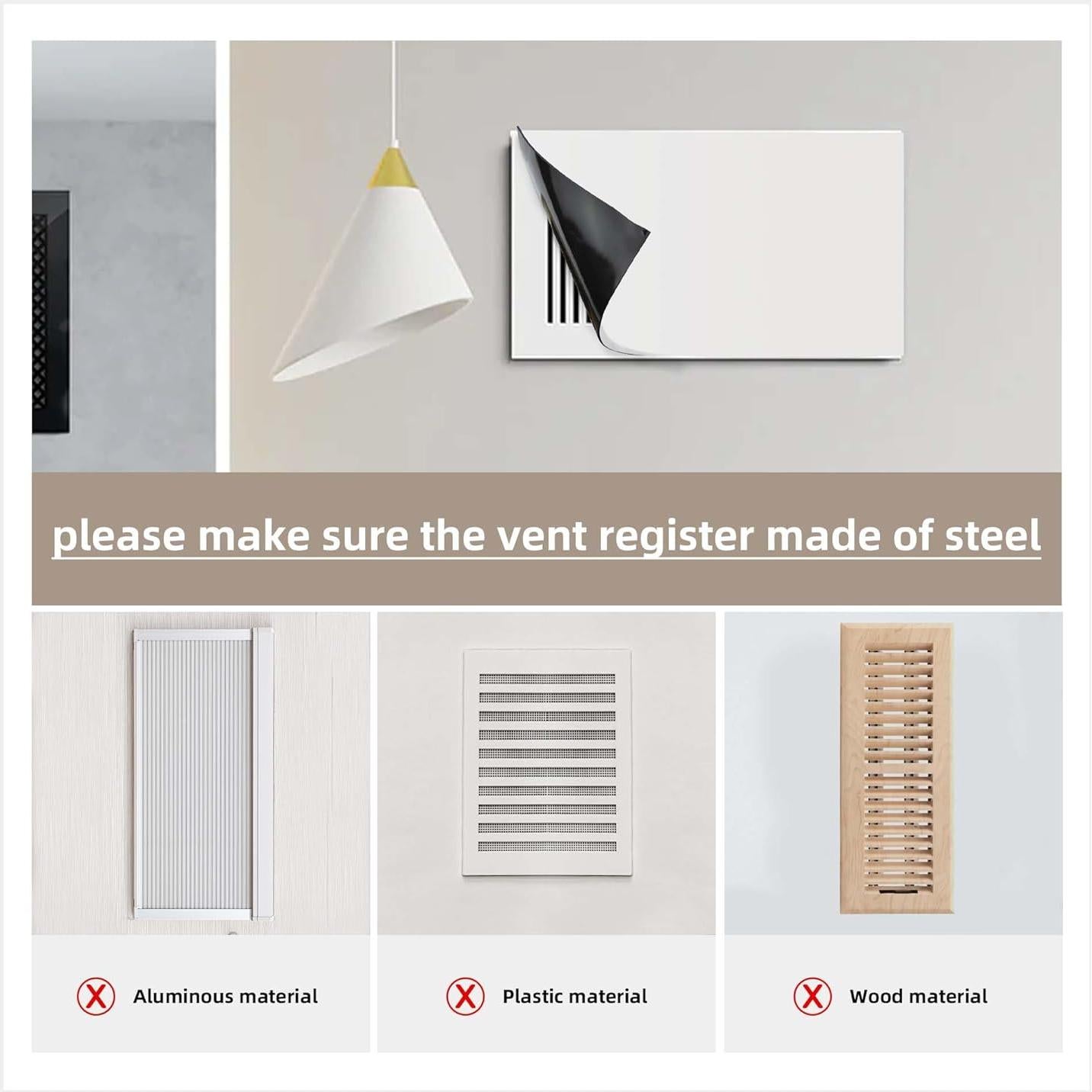 Cubierta Magnética de Ventilación RXSIAT 5.5x30.5 cm Juego de 4