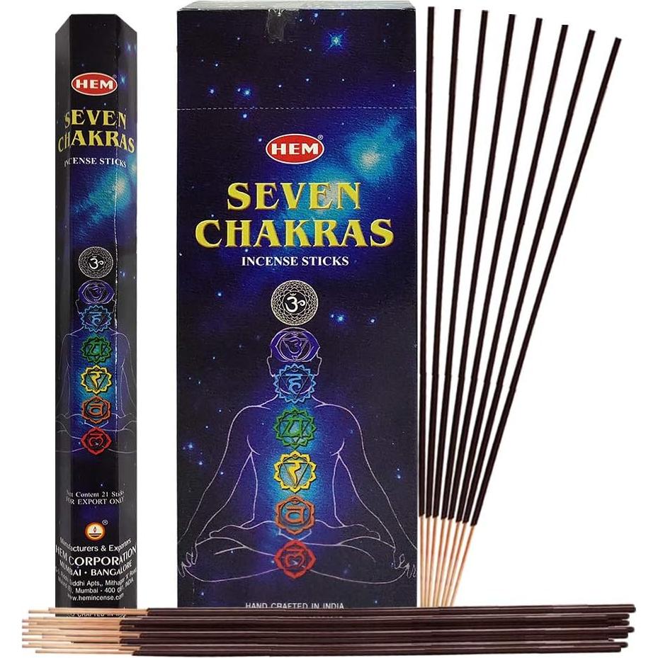 Paquete de 120 Varitas de Incienso 7 Chakras TRUMIRI