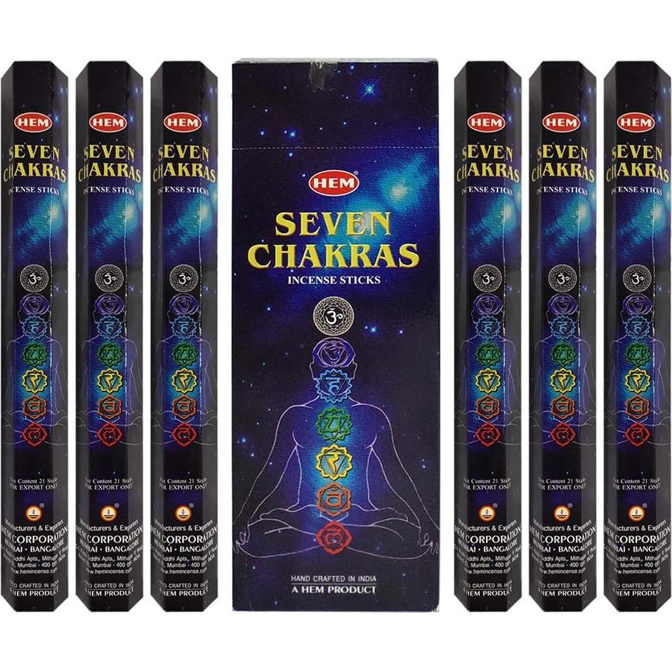 Paquete de 120 Varitas de Incienso 7 Chakras TRUMIRI