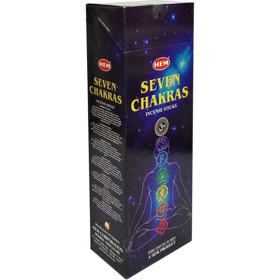 Paquete de 120 Varitas de Incienso 7 Chakras TRUMIRI