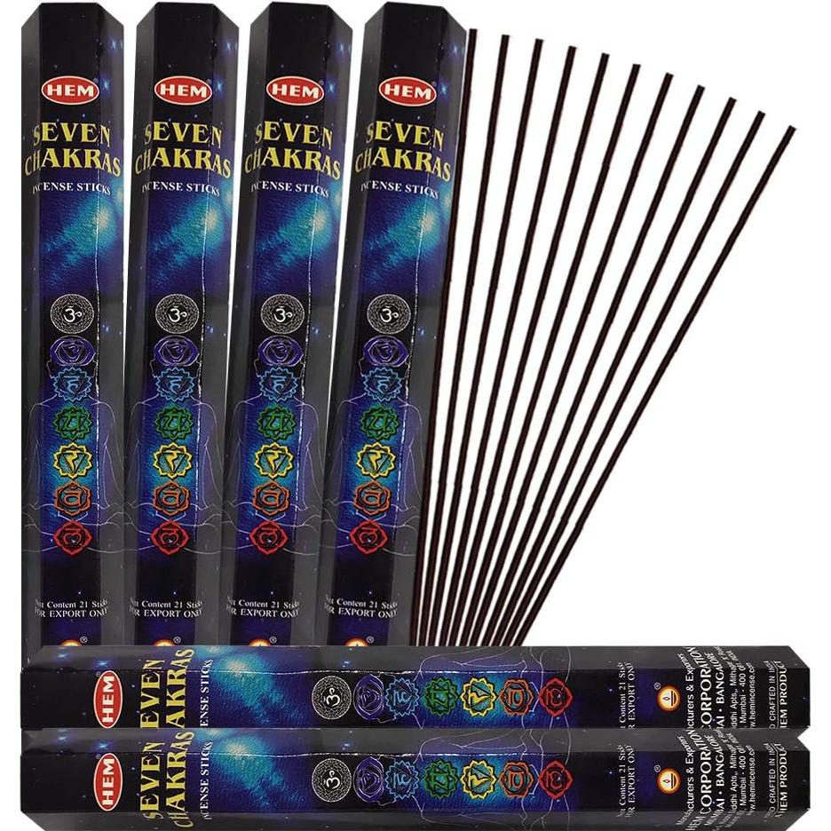 Paquete de 120 Varitas de Incienso 7 Chakras TRUMIRI